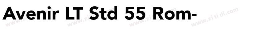Avenir LT Std 55 Rom字体转换